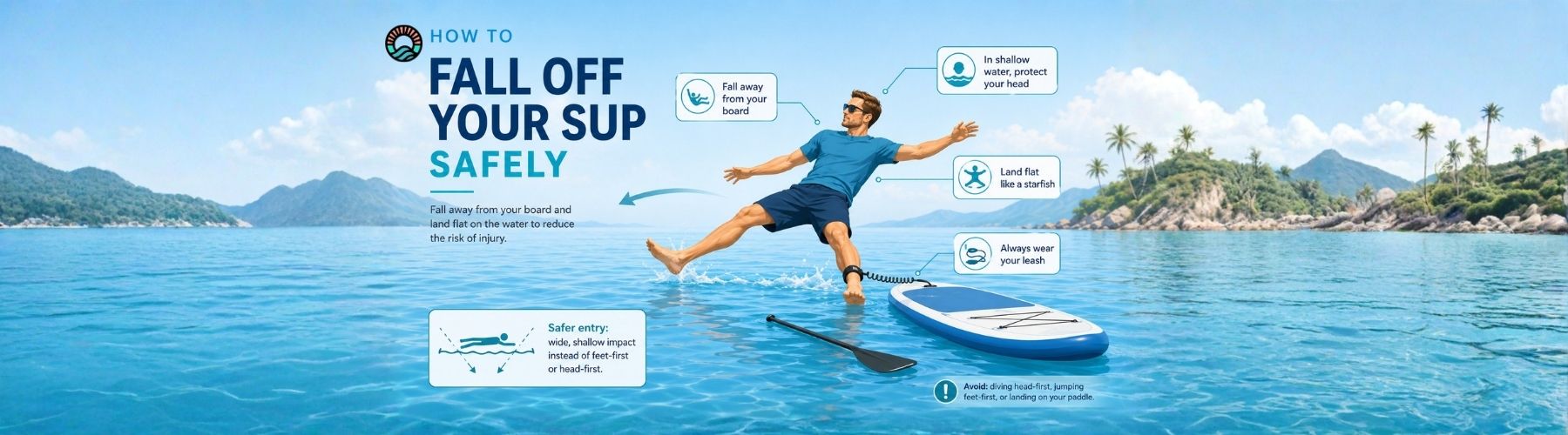 Safely Fall Off Your SUP Board