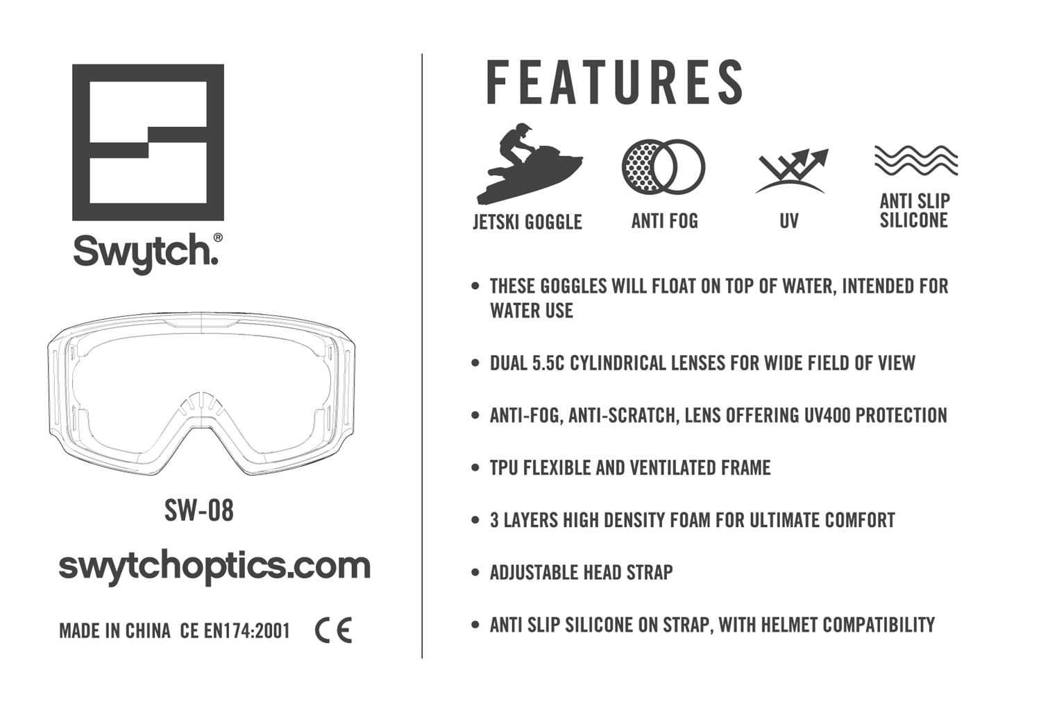 Swytch Specifications Jeski SW-08
