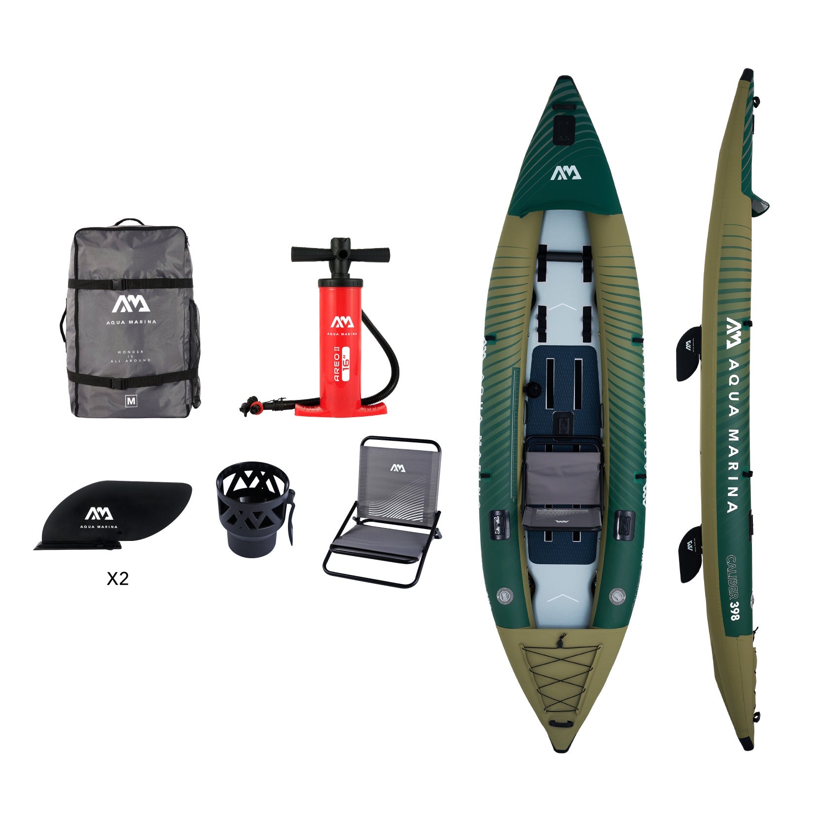 Aqua Marina Caliber 13'1" Angling Kayak Package