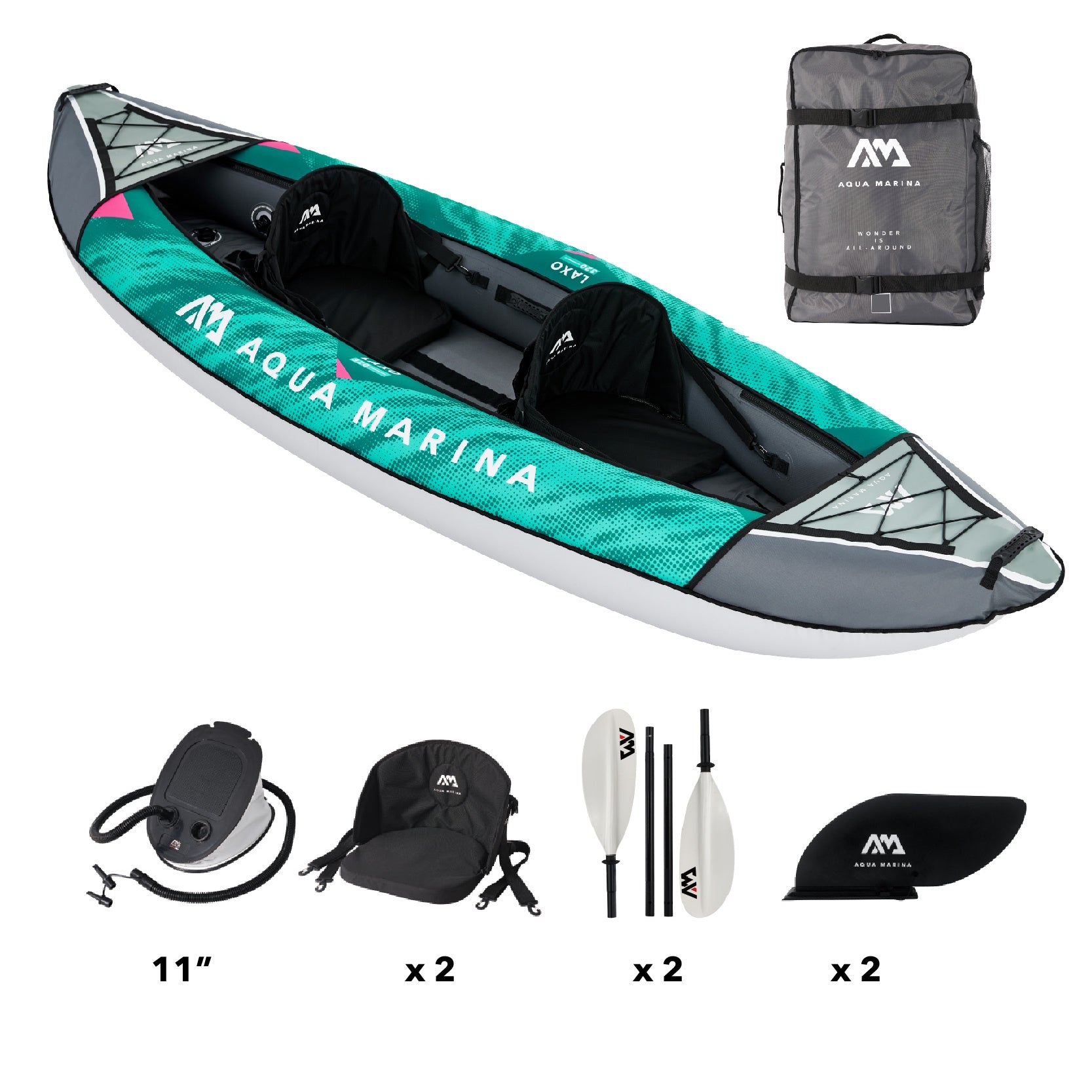 Aqua Marina Laxo 2 Person Kayak Package