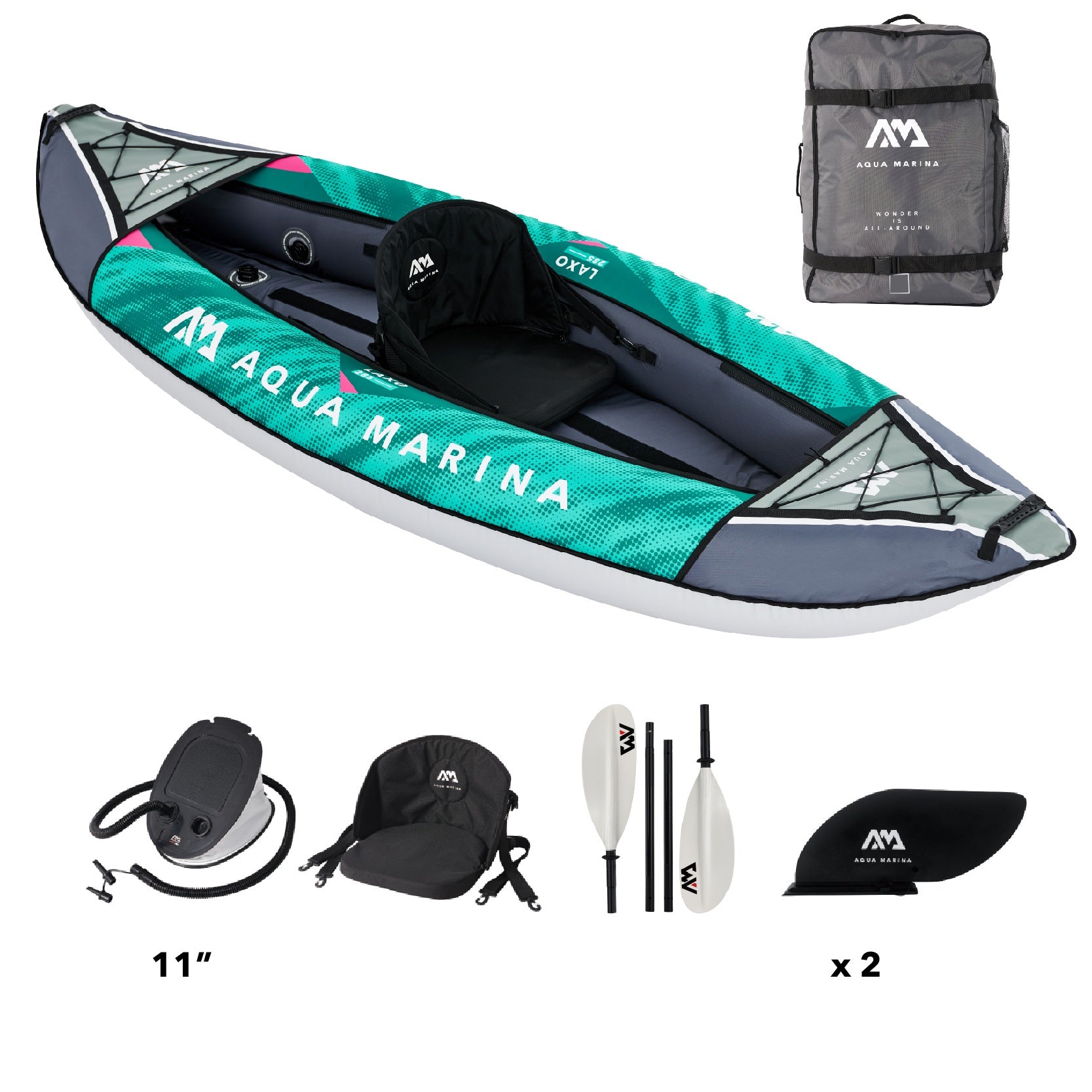 Aqua Marina Laxo 1 Person Kayak Package