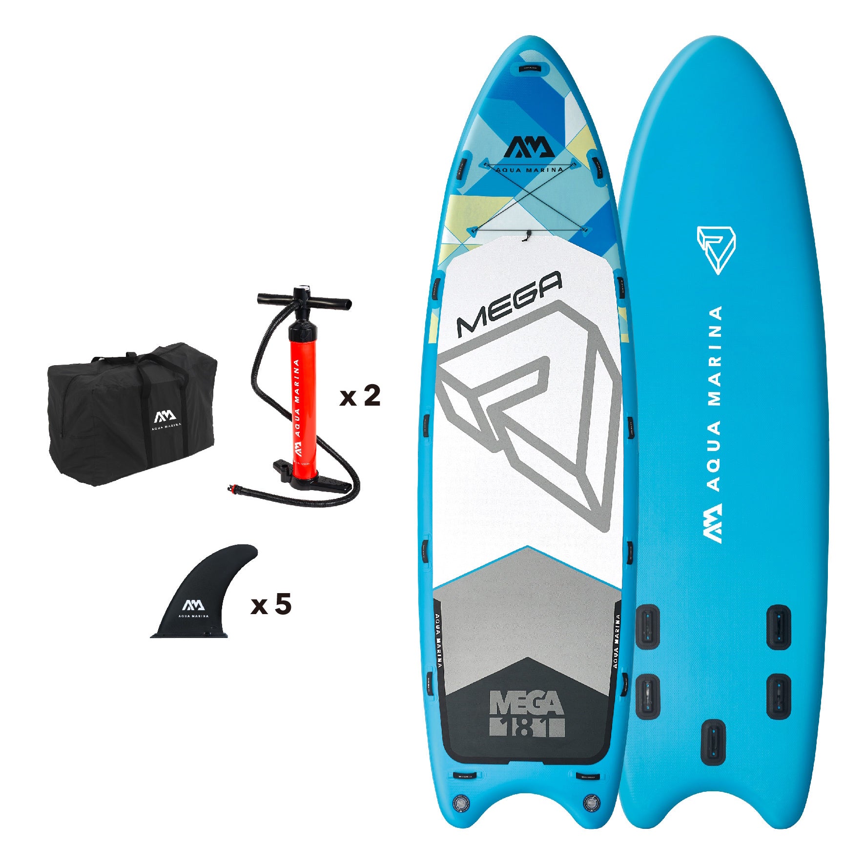 Aqua Marina Mega 18'1" Multi-Person SUP Board Package