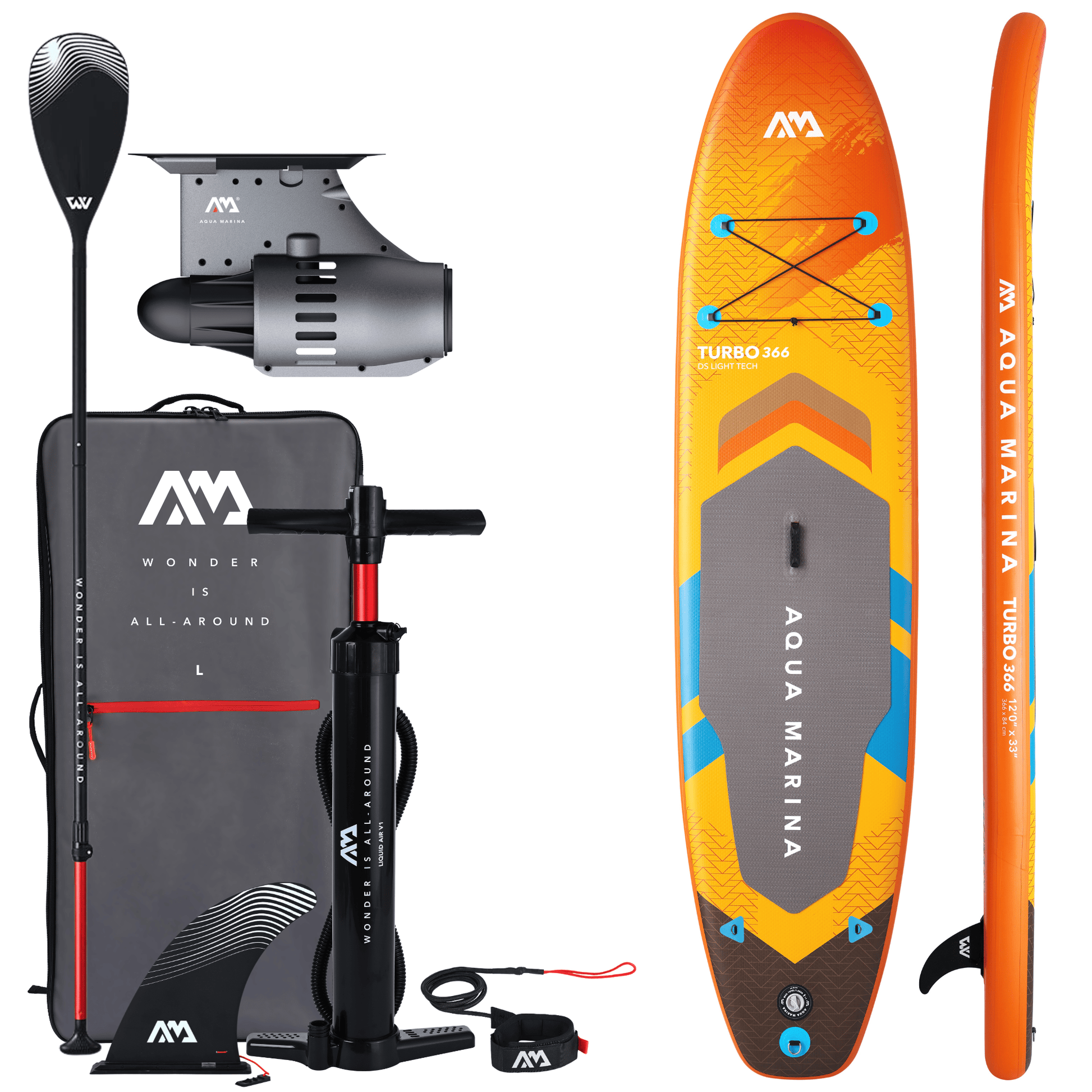 Aqua Marina SUPs-Powered Aqua Marina AMgo 12'0" SUP Board Package