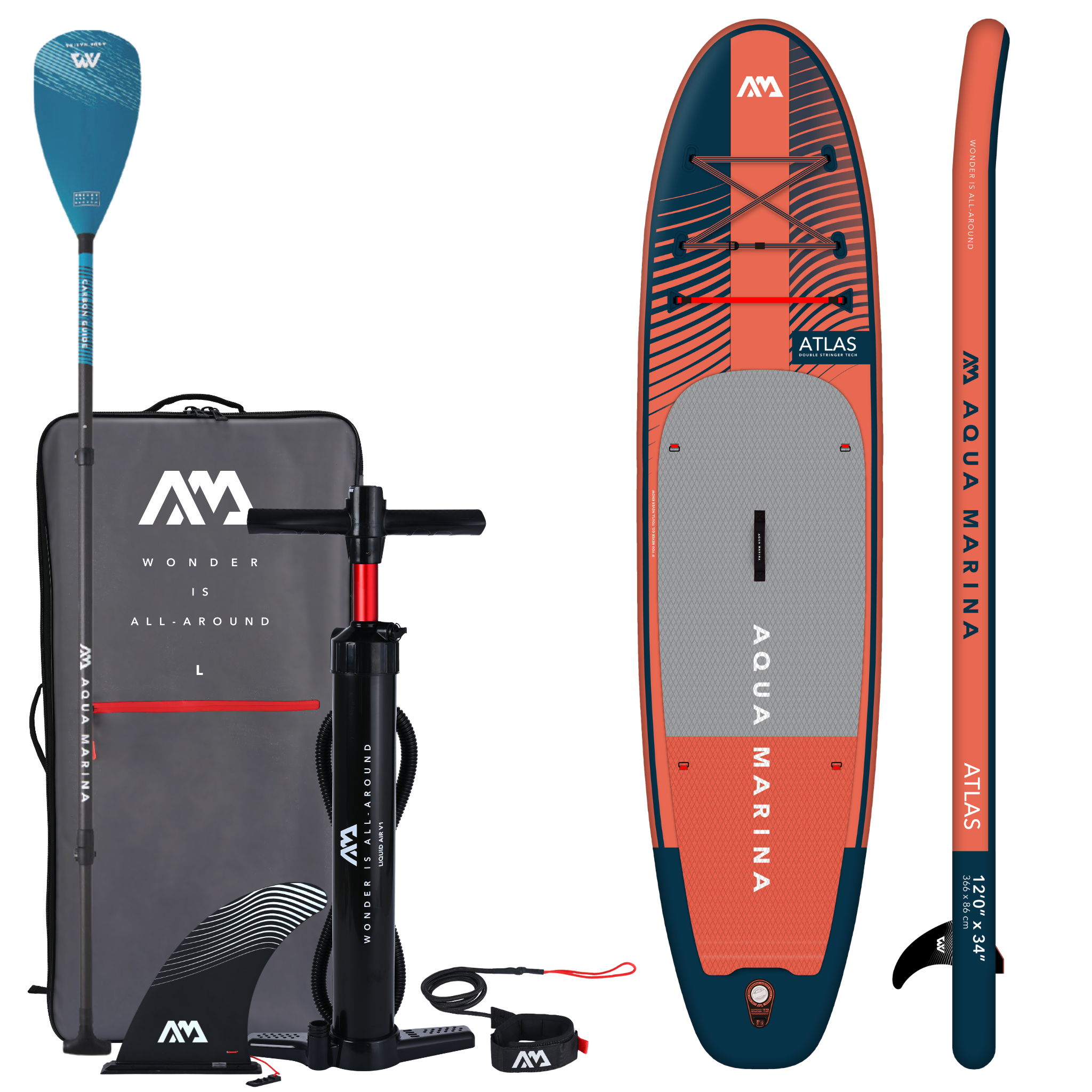 Aqua Marina Atlas 12'0" SUP Board Package