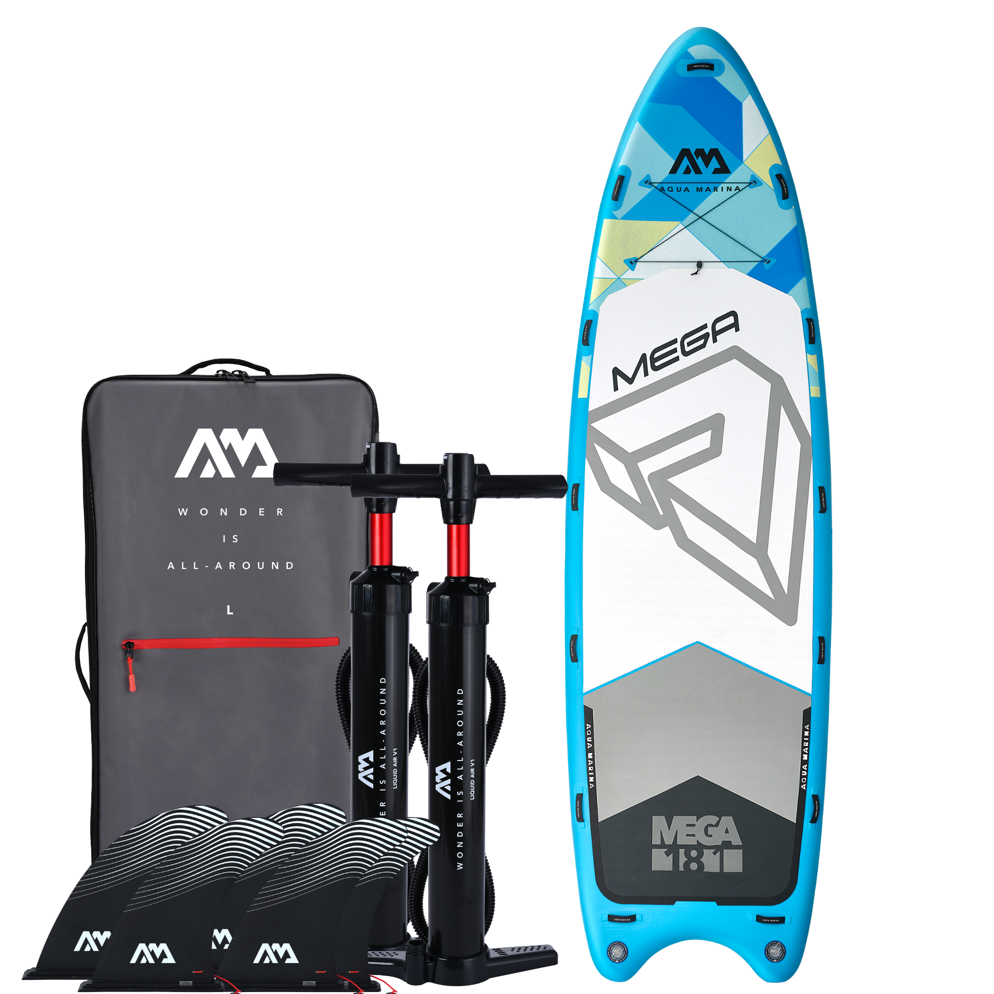 Aqua Marina Mega 18'1" Multi-Person SUP Board Package