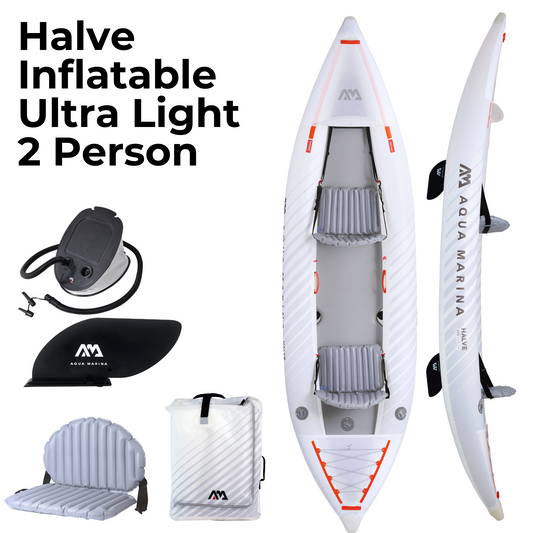 Halve Inflatable Ultra Light Kayak 2 Person